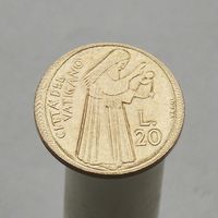 Ватикан 20 лир 1975