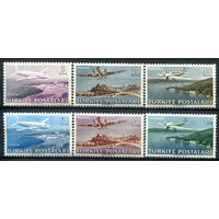 Турция - 1949г. - авиация, самолёты, авиапочта - 6 марок - полная серия, MNH [Mi 1225-1230]. #4-W2-124-A-1