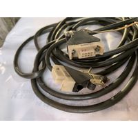 Отличного сохрана уникальный  советский кабель с разъёмами от самолётного оборудования.