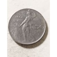 Италия 50 лир 1964