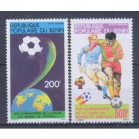 [1728] Бенин 1981. Спорт.Футбол.Чемпионат мира. СЕРИЯ MNH. Кат.7 е.