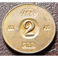 Швеция 2 эре, 1971    ( 1-8-7 )
