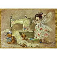 Посткроссинг. Открытка подписана с маркой. Прошла почту. Художница Екатерина Бабок