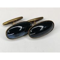 Запонки с натуральным камнем СССР.