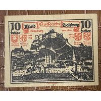 Нотгельд Австрия Каринтия , 10 геллеров 1920 год