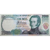 Werty71 Венесуэла 2000 боливаров 1998 UNC банкнота