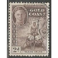 Золотой берег. Король Георг VI. Барабанщик. 1948г. Mi#123.