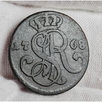 1 грош 1768 года, Август Понятовский, Реч Посполитая, м. д. Варшава