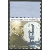Германия. 100 лет получения Р.Кохом Нобелевской премии. 2005г. Mi#2496.