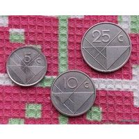 Аруба 5, 10, 25 центов, UNC. Нидерланды. Предложи свою цену или обмен!