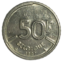 Бельгия 50 франков, 1987 (BELGIQUE)