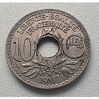 Франция 10 сантимов, 1917  5-12-13