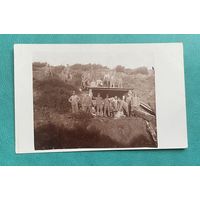 Фотооткрытка 1 Мировая война Немецкие солдаты на позициях / подписана 22.07.1917 для Марты ...