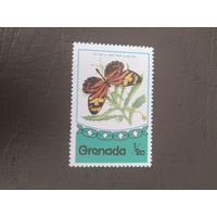 Гренада 1975  бабочка