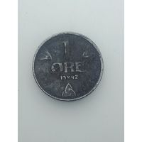 Норвегия 1 эре 1942 года .