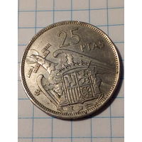 25 песет Испания 1957 год
