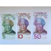 Остров Редонда (Антигуа и Барбуда) - набор банкнот