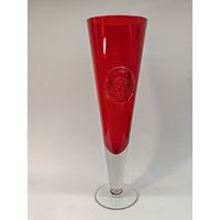 Ваза "Олимпиада 1980"  Цветное стекло. Высота 30 см.