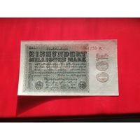 Германия 100 миллионов 100000000  марок 1923