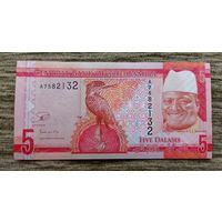 Werty71 Гамбия 5 даласи 2015 UNC банкнота