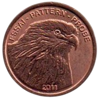 КНЯЖЕСТВО ЛИХТЕНШТЕЙН. 1 ЕВРОЦЕНТ 2011. ПРОБА. ФАУНА. ОРЁЛ. UNUSUAL