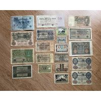 Германия от Кайзера до Веймара / марки, нотгельды / 20 бон с 1 рубля