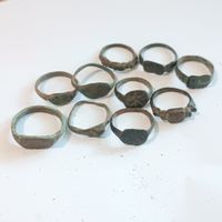 Лот колец #4 - 10 старинных колец ВКЛ