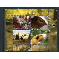 Джибути - 2011 - Дикие животные и грызуны - 1 блок. MNH.  (Лот 35JH)-TG2P27