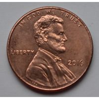 США, 1 цент  2016 г.