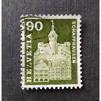 Марка Швейцария 1960 год Города Архитектура