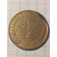 10 пфеннигов ФРГ 1996 год D