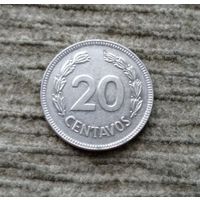 Werty71 Эквадор 20 сентаво 1980