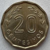 Уругвай 20 сентесимо 1981 г.
