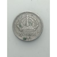 Швеция 10 эре 1950 года . Серебро