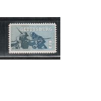 США-1963, (Мих.843),  **   , Гражданская война (одиночка)