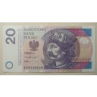 Торг! Польша. 20 злотых 2016 года, серия BZ. UNC