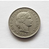 Швейцария 20 раппенов, 1963