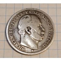 2 марки 1876 г. Вильгельм I. Смотрите другие лоты с 1 рубля.