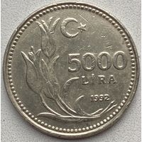 Турция 5000 лир 1992 г.