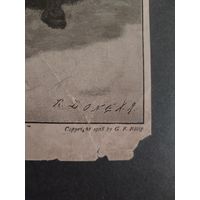 Гравюра немецкого художника до1917г.