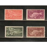 Сахара Испанская-1954(Мих.147-150) , * (след от накл.)   ,  Морская фауна, Рыбы (полная серия)