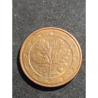 Германия 5 евроцентов 2010 J
