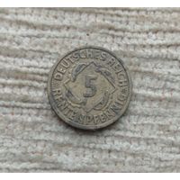 Werty71 Германия 5 пфеннигов 1924 Е