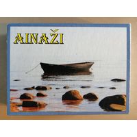 Латвия, города на спичечных коробках, Айнажи, 7 х 5 х 2 см, спички