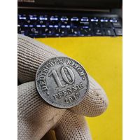 10 пфеннигов 1917 (А) (Железо). супер монетка. СМОТРИТЕ ДР. МОИ ЛОТЫ. Большая распродажа!