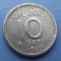 Швеция. 10 эре 1952