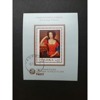 Польша 1982 Блок Mi.88 с маркой "Международная филателистическая выставка "PHILEXFRANCE-82"" (гашение с клеем) Mi.2814 каталог 4.50 евро