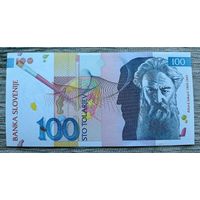 Werty71 Словения 100 толаров 2003 UNC Банкнота