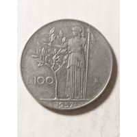 Италия 100 лир 1957