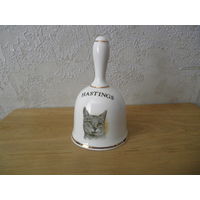 Колокольчик, Кот, Hastings, Bone China, England.